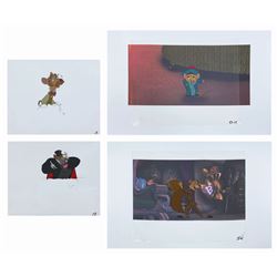 Set of (4) The Great Mouse Detective Production Cels.