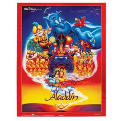 Aladdin Voice Actors Signed Poster.