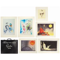 Set of (6) The Nightmare Before Christmas Giclees.