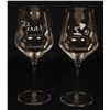 Image 1 : Set of (2) Pixar Wine Glasses.