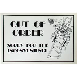 Roger Rabbit "Out of Order" Sign.