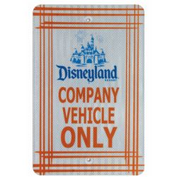 Disneyland Company Vehicle Only.