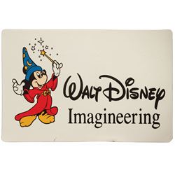 Walt Disney Imagineering Vehicle Door Sign.