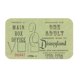 1955 Main Gate Admission Exchange Pass.