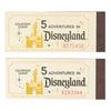 Image 2 : Pair of Adventures in Disneyland Courtesy Ticket Books.
