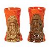 Image 1 : Pair of Trader Sam’s Enchanted Tiki Bar Krakatoa Mugs.