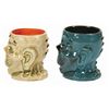 Image 2 : Pair of Trader Sam's Enchanted Tiki Bar Zombie Mugs.