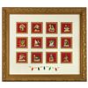 Image 1 : "Twelve Days of Christmas" 24kt. Gold Plated Pin Set.