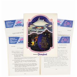 Main St. Electrical Parade & Space Mountain Press Kit.