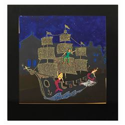 Electrical Parade Peter Pan Float Concept Painting.