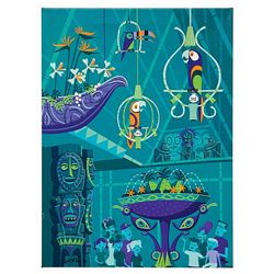 The Birds Sing Shag Signed Enchanted Tiki Room Giclee.