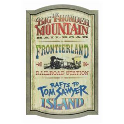 Replica Frontierland Attraction Sign.