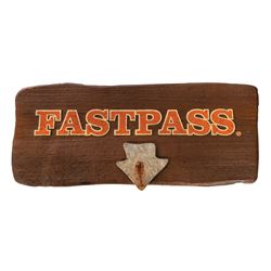 Big Thunder Mountain Railroad Fastpass Sign.