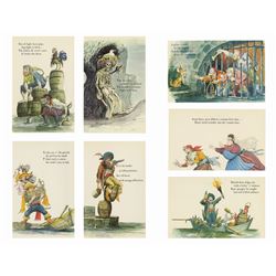 Set of (12) Pirates of the Caribbean Postcards.