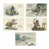 Image 2 : Set of (12) Pirates of the Caribbean Postcards.