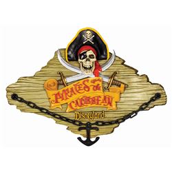 Pirates of the Caribbean Talking Wall Plaque.