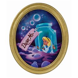 Original  Drink Me  Alice in Wonderland Painting.