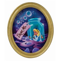 Original "Drink Me" Alice in Wonderland Painting.