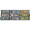 Image 1 : Set of (9) Dave Avanzino Icon Letters Series Artworks.