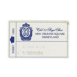 Club 33 Membership Card Test Pressing.