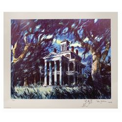 Signed Sam McKim Haunted Mansion Print.