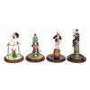 Image 1 : Set of (4) Haunted Mansion Stretching Portrait Figures.