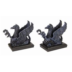 Pair of Haunted Mansion Griffin Bookends.