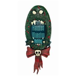 Haunted Mansion Holiday Wreath Plaque.