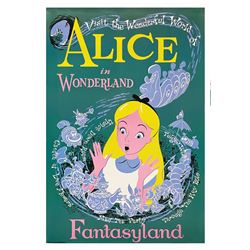 Alice in Wonderland Disney Gallery Attraction Poster.