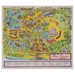 1971 Magic Kingdom Souvenir Map.