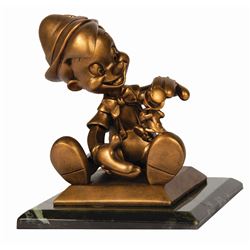 Pinocchio Bronze Statue.