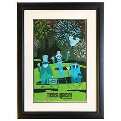 Walt Disney World "Mayhem at the Mansion" Print.