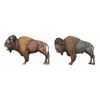 Image 1 : Pair of Western River Expedition Buffalo Models.