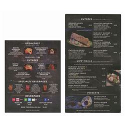 Docking Bay 7 & Ronto Roasters Menus.