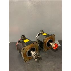 (2) - FANUC - A06B-0266-B100#0100 AC SERVO MOTORS