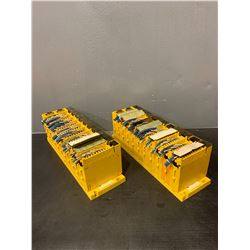 (2) - FANUC A03B-0819-C011 RACKS WITH MODULES AS SHOWN