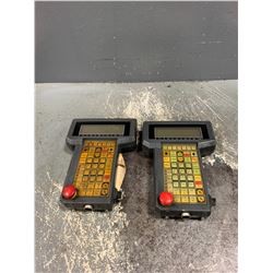 (2) - FANUC A05B-2115-C001 TEACH PENDANTS (ONE WITHOUT TAG)