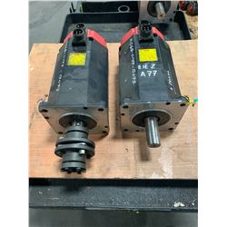 (2) - FANUC A06B-0147-B077 AC SERVO MOTORS