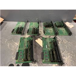 LOT OF (6) - FANUC CIRCUIT BOARDS (SEE PICS FOR BOARD NUMBERS)