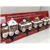 Image 3 : Gingerbread Train Stocking Hangers- 4 Piece