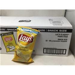 Lays Classic Potato Chips (32 x 60g)