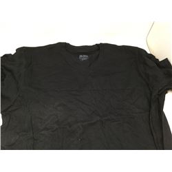 GildanV-Neck Black Shirts (2XL) Lot of 4