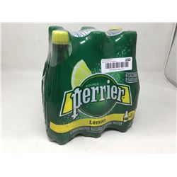Perrier Lemon Carbonated Natural Spring Water (6 x 500ml)