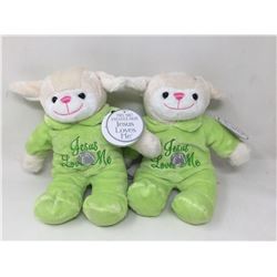 "Jesus Loves Me" Plush Doll Lot of 2