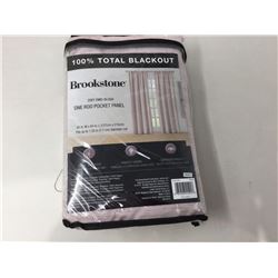 Brookstone One Rod Pocket Panel Curtain- Blush (50in x 84in)