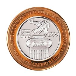 .999 Silver Atlantis Casino Resort Reno, NV $10 Casino Limited Edition Gaming Token