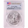 Image 1 : 2016 $1 American Silver Eagle Coin PCGS MS69 First Strike