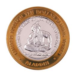 .999 Fine Silver Aladdin Resort & Casino Las Vegas $10 Limited Edition Gaming Token