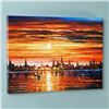 Image 3 : Leonid Afremov (1955-2019) "Sunset in Barcelona" Limited Edition Giclee