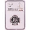 Image 1 : 1952 Proof Washington Quarter Coin NGC PF68